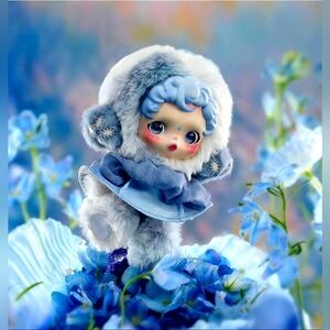 New authentic Pop mart SKULLPANDA  L'impressionnisme Series Plush Doll DEW